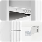 vidaXL Cabinet de chevet mural 2 Pièces Blanc brillant 33 x 34 5 x 40 cm