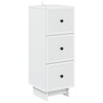vidaXL Armoire à tiroirs Blanc 33 x 34 5 x 90 cm Bois d'ingénierie
