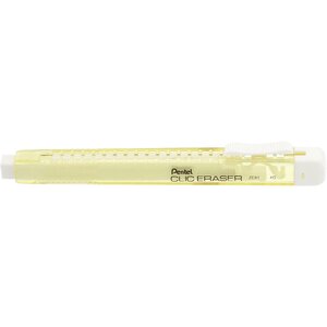 Stylo gomme CLIC ERASER  Corps Jaune pastel x 12 PENTEL