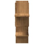 vidaXL Étagère murale chêne artisanal 124 5x18x60 5 cm bois ingénierie