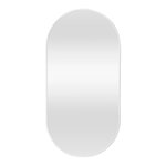 Miroir mural ovale 40 x 80 cm blanc mat 03_0007954