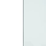 vidaXL Plaque de verre pour cheminée rectangulaire 80x50 cm