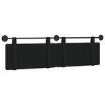 vidaXL Tête de lit suspendue Noir Simili cuir