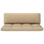 vidaXL Canapé central palette de jardin Blanc Bois de pin imprégné