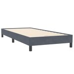 vidaXL Sommier à lattes de lit et matelas gris foncé 90x220 cm velours