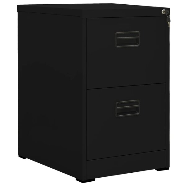 vidaXL Classeur Noir 46x62x72 5 cm Acier