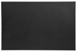 Sous-main plaque 'Elyane' en polyuréthane et piqûres sellier 40 x 60 cm Noir SIGN