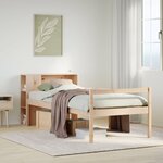 vidaXL Lit bibliothèque sans matelas 90x200 cm bois de pin massif