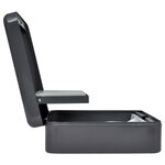 vidaXL Coffre à cash avec verrouillage Noir 30 x 24 x 9 cm Acier