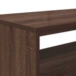 vidaXL Meuble TV chêne marron 80x40x40 cm bois d'ingénierie