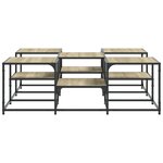 vidaXL Table basse chêne sonoma 121x121x40 cm bois d'ingénierie