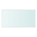 vidaXL Panneaux d'étagère 2 Pièces Verre Transparent 30 x 12 cm