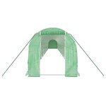 vidaXL Serre avec cadre en acier vert 40 m² 20x2x2 m