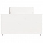 vidaXL Cadre de lit sans matelas blanc 90x190 cm bois de pin massif