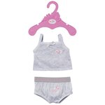 Zapf Creation 827543-A - Baby born Sous-vêtements gris 43 cm