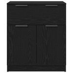 Buffet en Chêne Noir 60x30x70 cm en Bois d'Ingénierie