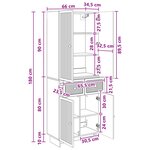 vidaXL Ensemble de Meubles 2 Pièces 66 x 34 5 x 90 cm Bois d'ingénierie
