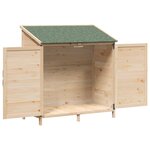 vidaXL Abri de jardin Naturel 106 x 56 x 113 5 cm Bois d'ingénierie