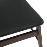 vidaXL Chaise de salle à manger 2 Pièces Marron foncé et Noir
