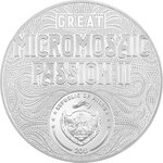 Pièce de monnaie en Argent 20 Dollars g 93.3 (3 oz) Millésime 2023 Great Micromosaic Passion II FRIDA KAHLO LA MARAVILLA