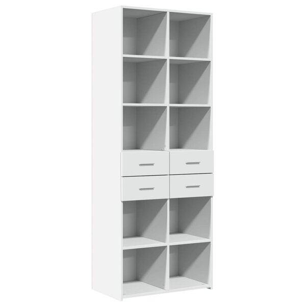 vidaXL Buffet haut blanc 70x42 5x185 cm bois d'ingénierie