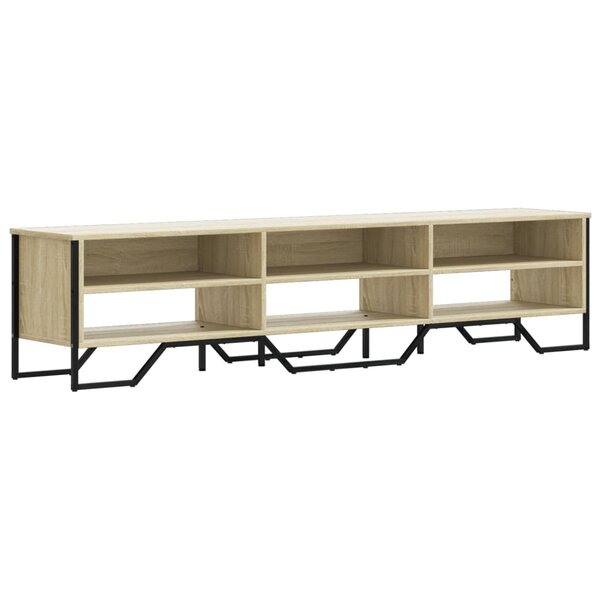 vidaXL Meuble TV chêne sonoma 180x34x41 cm bois d'ingénierie