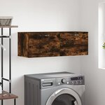 vidaXL Armoire murale Chêne fumé 100x36 5x35 cm Bois d'ingénierie