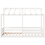 vidaXL Lit pour enfants sans matelas blanc 100x200 cm bois pin massif