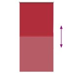 vidaXL Store enrouleur occultant rouge largeur du tissu 60 7 cm