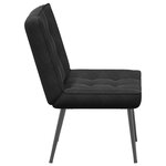 vidaXL Chaise de relaxation noir 64x74x84 cm velours