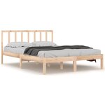 vidaXL Cadre de lit sans matelas bois massif de pin 140x200 cm