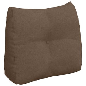vidaXL Coussin de Dos Marron 60 x 24 x 50 cm tissu
