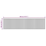vidaXL Tapis rectangulaire marron 100x400 cm bambou