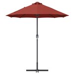vidaXL Parasol de jardin Couleur terre cuite 370 x 197 x 239 cm