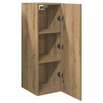 vidaXL Meuble TV chêne artisanal 30 5x30x90 cm bois d'ingénierie