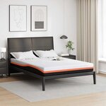 vidaXL Matelas Blanc  Gris 140 x 200 cm Mousse