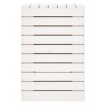 vidaXL Panier à linge blanc 44x44x66 cm bois massif de pin