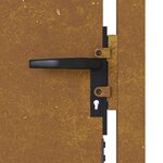 vidaXL Portail de jardin 105x130 cm acier corten
