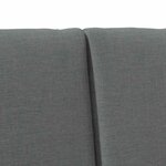 vidaXL Tête de lit capitonnée Gris foncé 120 cm Pin massif