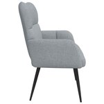 vidaXL Sofa 2 places Gris clair 115 x 61 x 87 cm Tissu