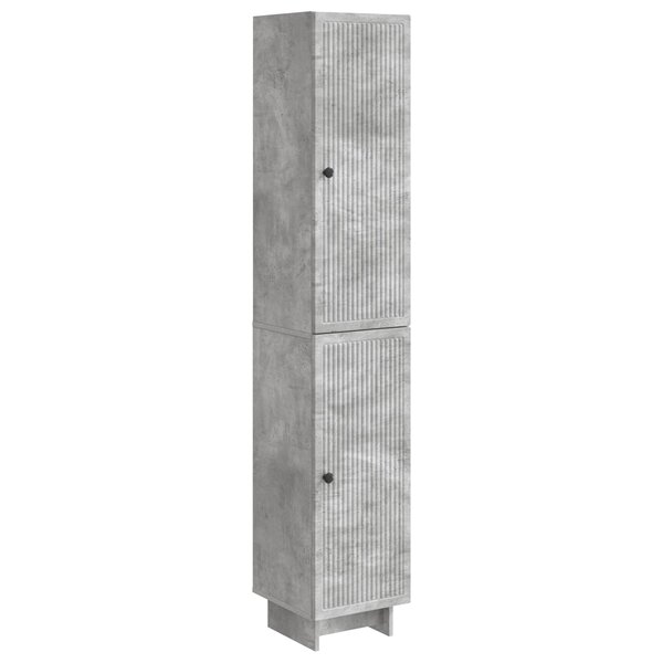 vidaXL Ensemble de Meubles 2 Pièces Gris béton 34 5 x 33 x 90 cm