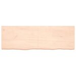 vidaXL Étagère murale 180x60x(2-6) cm bois de chêne massif non traité