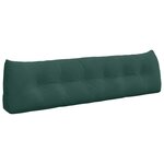 vidaXL Coussin de Dos Vert foncé 180 x 24 x 50 cm Velours