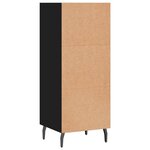 vidaXL Buffet noir 34 5x32 5x90 cm bois d'ingénierie