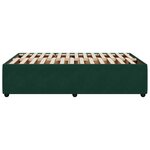 vidaXL Cadre de lit sans matelas vert foncé 120x190 cm velours