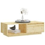 vidaXL Table basse 110x50x33 5 cm bois de sapin massif