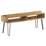 vidaXL Meuble TV Bois de manguier massif 110 x 35 x 45 cm