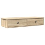 vidaXL Étagère murale avec tiroirs chêne sonoma bois d'ingénierie