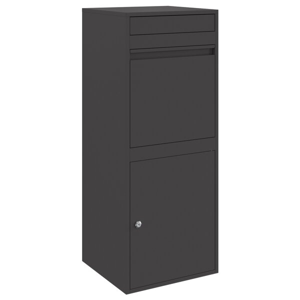 vidaXL Boîte de dépôt de colis Noir 41 x 38 x 103 cm Acier