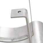 vidaXL Capot de cheminée Acier inoxydable Argenté